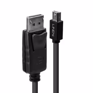 LINDY 41648 5m Mini DisplayPort to DisplayPort Cable Black, 4K 60Hz