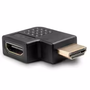 LINDY HDMI 90 Degree Right Angled Adapter Black Male to Female