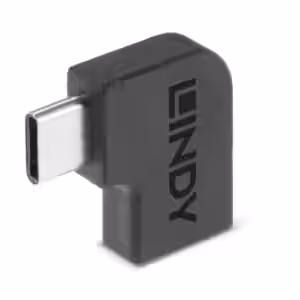 LINDY USB 3.2 Type C to C 90 Degree Angled Adapter 20Gbps (41894)