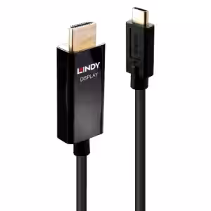 LINDY 1m USB Type C to HDMI 4K60 Adapter Cable with HDR