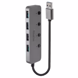 Lindy 43309 4 Port USB 3.0 Hub with Individual Power Switches