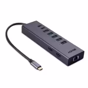 Lindy DST-Mini Duo USB-C Laptop Docking Station Dual 4K HDMI 100W PD