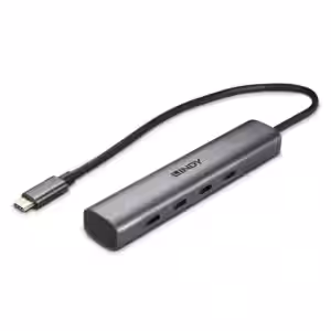 LINDY 43384 4 Port USB 3.2 Gen 2 Type C Hub 10Gbps