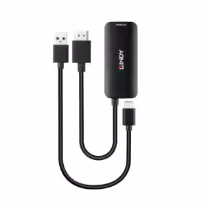 LINDY HDMI to USB Type C Converter 4K60 with USB Power 43423