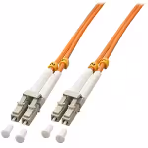 LINDY 1m LC OM2 50/125 Multimode Fibre Optic Patch Cable LS0H