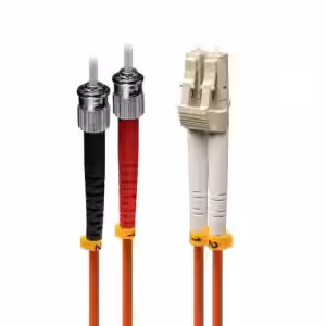LINDY 1m LC-ST OM2 50/125 Multimode Fibre Optic Patch Cable