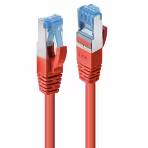 LINDY 47168 Cat.6A S/FTP LSZH Snagless Ethernet Cable 10m, Red