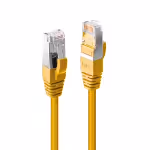 LINDY CAT6a S/FTP LSZH Snagless Ethernet Cable Yellow, 7.5m