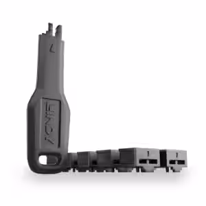 LINDY RJ45 Port Blocker Kit Black with Key 10 Pack