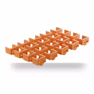 LINDY RJ45 Port Blocker Locks Orange (Pack of 20)