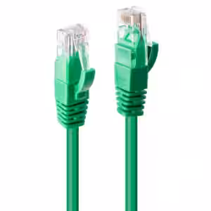 LINDY Cat.6 U/UTP Snagless Ethernet Cable Green, 3m