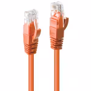 Lindy Cat.6 U/UTP Ethernet Cable 0.5m Orange