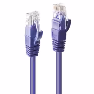 LINDY 48125 5m Cat.6 U/UTP Ethernet Cable Purple