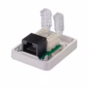 LINDY Cat.5e RJ45 Toolless Surface Mount Box White