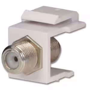 LINDY F-Type Keystone Female to Female 75Ohm Connector Pack of 2