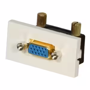 Lindy 60513 Right Angled VGA Male to Female Snap-in Block