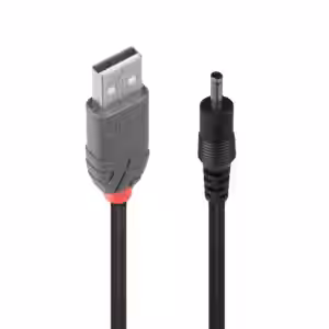 Lindy 70266 USB 2.0 Type A to 3.5mm DC Power Cable, 1.5m