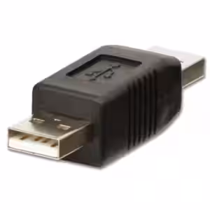LINDY USB 2.0 Type A Male to A Male Gender Changer Black