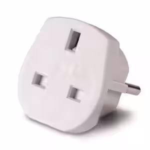 LINDY 73099 UK to Euro Schuko Type E/F Travel Plug White