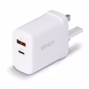LINDY 73429 65W GaN Charger USB Type C & A