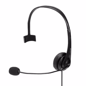 Lindy 20433 Monaural Headset with 3.5mm & USB-C and In-Line Control