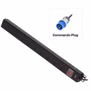 LINDY 29997 8 Way Vertical PDU with 3m Commando Plug Black