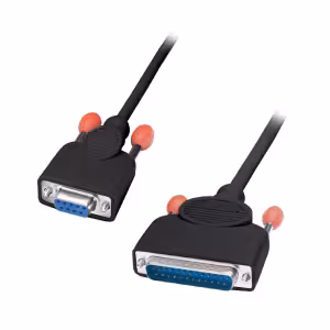 LINDY 2m PC Serial Printer Cable 9 Way D Female to 25 Way D Male