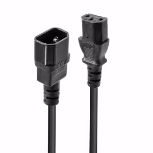 Lindy C14 to C13 Mains Extension Cable Black, 5m, 250V