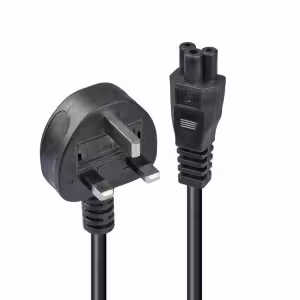 Lindy 2m UK 3 Pin to IEC C5 Mains Cable 250V (30409)