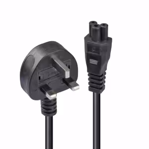 Lindy 3m UK 3 Pin to IEC C5 Mains Cable 250V