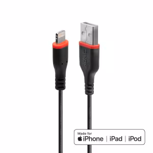 LINDY 2m Reinforced USB Type A to Lightning Cable 31292