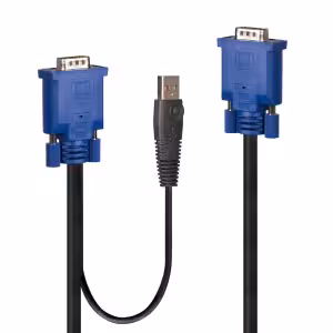 LINDY 1m Combined KVM and USB Cable (VGA & USB Type A)