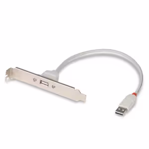 LINDY USB 2.0 Internal to External PC Back Plate Adapter Cable 30cm 33123