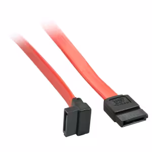LINDY 0.2m SATA III Internal Cable 7-Pin to 90-Degree 7-Pin Red