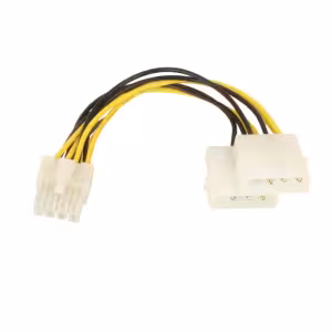 LINDY ATX Adapter Cable 2 x LP4 to 8 Pin 0.15m