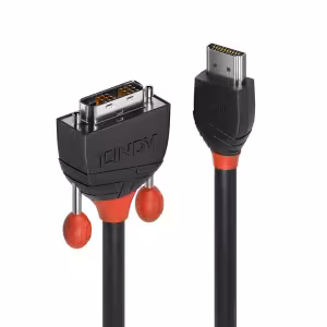 Lindy Black Line HDMI to DVI-D Cable, 2m, 1080p