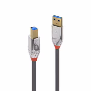 LINDY Cromo Line 1m USB 3.2 Type A to B Cable 5Gbps