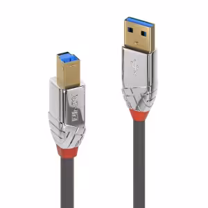 LINDY Cromo Line 3m USB 3.2 Type A to B Cable 5Gbps