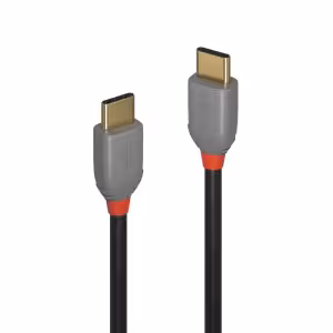 LINDY Anthra Line 0.5m USB 2.0 USB-C to C Cable, 480Mbps, 60W PD