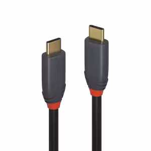 LINDY Anthra Line 36901 USB-C Cable 1m 20Gbps 100W 20V PD