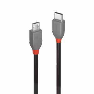 Lindy Anthra Line 3m USB 2.0 Type C to Micro-B Cable 5V