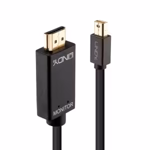 LINDY 36926 1m Mini DisplayPort to HDMI Adapter Cable 4K30Hz