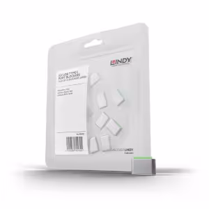 Lindy 40438 USB-C Port Blocker Green 10 Pack
