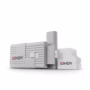 LINDY SD Port Blocker White with Key 4 Pack