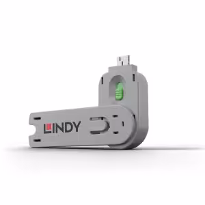 Lindy USB-A Port Blocker Extra Key Green