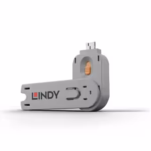 Lindy USB-A Port Blocker Key Orange 40623
