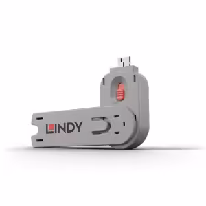 LINDY USB-A Port Blocker Extra Key Pink 40620