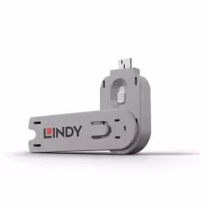 Lindy USB-A Port Blocker Extra Key White