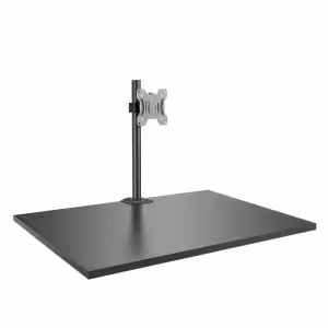 LINDY 40656 Single Monitor Short Bracket Mount with Pole and Desk Clamp VESA 75/100