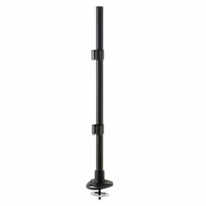 LINDY Black Modular Desktop Mounting System 700mm Pole with Desk Clamp and Grommet